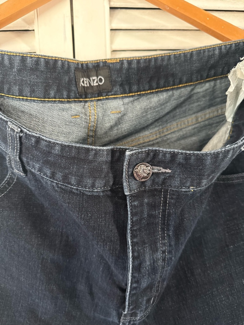 Kenzo Men’s Dark Indigo Straight Jeans